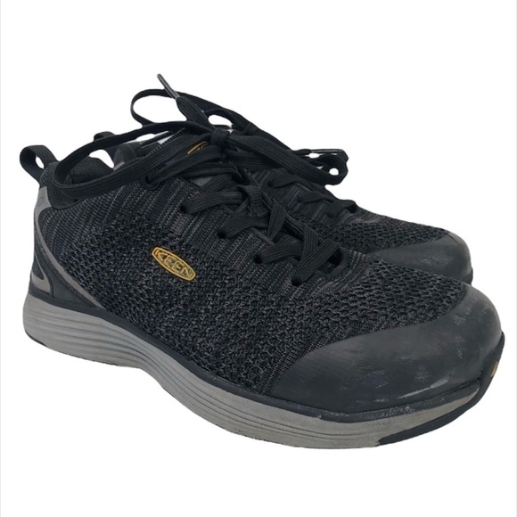 Keen Shoes - Keen Black Utility Work Alloy Toe Shoes